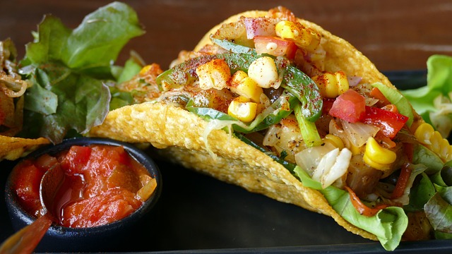 Delicious vegan tacos
